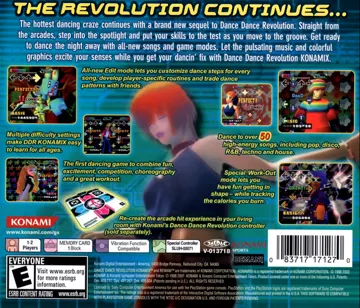 Dance Dance Revolution Konamix (US) box cover back